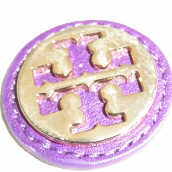 Tory Burch Vibrant Purple Leather flap Messenger Crossbody Handbag W/ dustbag - Picture 15 of 16